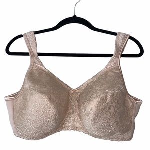 Playtex Nude Lace Lined Wire Free Bra Sz 44C